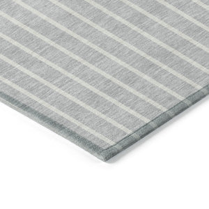 Homeroots 3' Black And Beige Striped Washable Area Rug - Durable, Stylish Design For Indoor And Outdoor Use 9' X 12' Polyester 597197