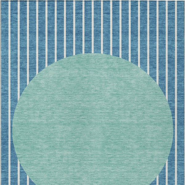 Homeroots 3' Black And Beige Striped Washable Area Rug - Durable, Stylish Design For Indoor And Outdoor Use 3' X 5' Polyester 597199