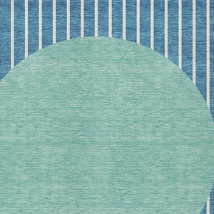 Homeroots 3' Black And Beige Striped Washable Area Rug - Durable, Stylish Design For Indoor And Outdoor Use 3' X 5' Polyester 597199