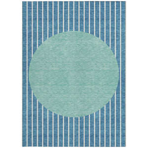 Homeroots 3' Black And Beige Striped Washable Area Rug - Durable, Stylish Design For Indoor And Outdoor Use 9' X 12' Polyester 597203