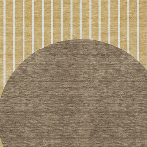 Homeroots 3' Black And Beige Striped Washable Area Rug - Durable, Stylish Design For Indoor And Outdoor Use 10' X 14' Polyester 597210