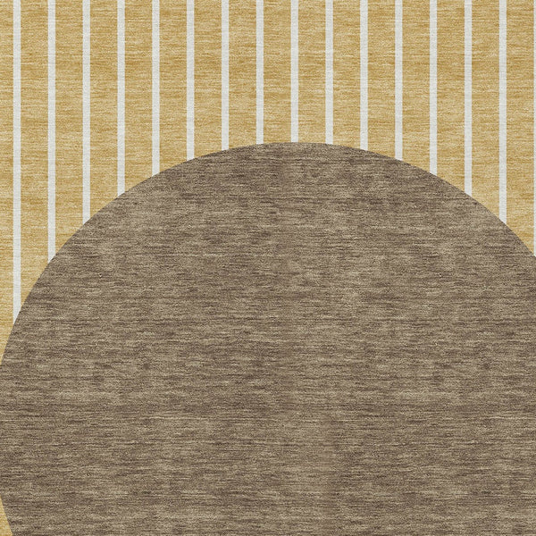 Homeroots 3' Black And Beige Striped Washable Area Rug - Durable, Stylish Design For Indoor And Outdoor Use 10' X 14' Polyester 597210
