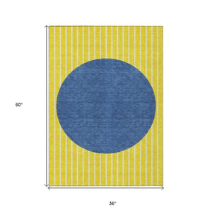 Homeroots 3' Black And Beige Striped Washable Area Rug - Durable, Stylish Design For Indoor And Outdoor Use 3' X 5' Polyester 597211