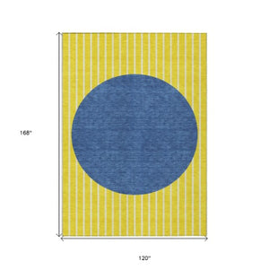 Homeroots 3' Black And Beige Striped Washable Area Rug - Durable, Stylish Design For Indoor And Outdoor Use 10' X 14' Polyester 597216