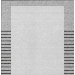 Homeroots 3' Gold Black Beige Striped Washable Area Rug For Indoor Outdoor Spaces - Durable & Versatile Decor 3' X 5' Polyester 597223