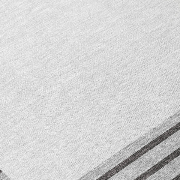 Homeroots 3' Gold Black Beige Striped Washable Area Rug For Indoor Outdoor Spaces - Durable & Versatile Decor 8' Round Polyester 597225