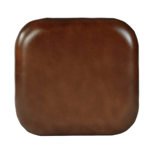 Butler Specialty Butler Elegant Leather & Iron Bar Stool With Footrest – 30.75" Height, Brown & Silver Finish Brown,Silver Iron,Leather,Engineered Wood 5972344-butler