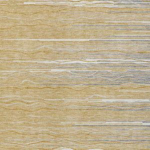 Homeroots 3' Striped Washable Area Rug - Stylish Brown, Beige & Ivory Design For Indoor And Outdoor Use 9' X 12' Polyester 597245