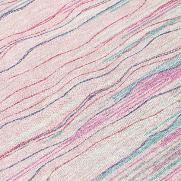 Homeroots 3' Striped Washable Area Rug - Stylish Brown, Beige & Ivory Design For Indoor And Outdoor Use 10' X 14' Polyester 597276