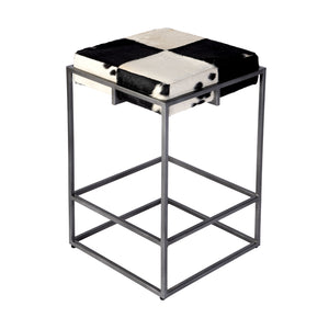 Butler Specialty Butler Stinson Counter Stool - Luxurious Hair-on-hide Leather & Iron Design For Modern Spaces Black,White Iron,Hair,On,Hide Leather,Engineered Wood 5973373-butler