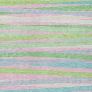 Homeroots 3' Black Brown And Ivory Striped Washable Area Rug - Durable, Versatile Design For Indoor Or Outdoor Use 10' X 14' Polyester 597342