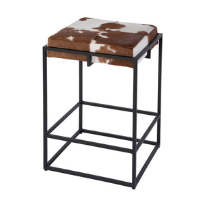 Butler Specialty Butler Stinson Leather-iron Counter Stool: Luxurious Black & Brown Seating For Modern Spaces Black,Brown Iron,Leather,Engineered Wood 5973503-butler