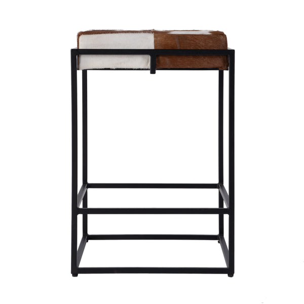 Butler Specialty Butler Stinson Leather-iron Counter Stool: Luxurious Black & Brown Seating For Modern Spaces Black,Brown Iron,Leather,Engineered Wood 5973503-butler
