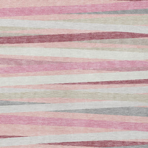 Homeroots 3' Black Brown And Ivory Striped Washable Area Rug - Durable, Versatile Design For Indoor Or Outdoor Use 9' X 12' Polyester 597353