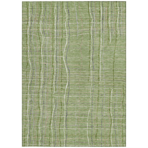 Homeroots 3' Black Ivory And Brown Striped Washable Area Rug For Indoor And Outdoor Spaces, Durable & Stylish 3' X 5' Polyester 597379