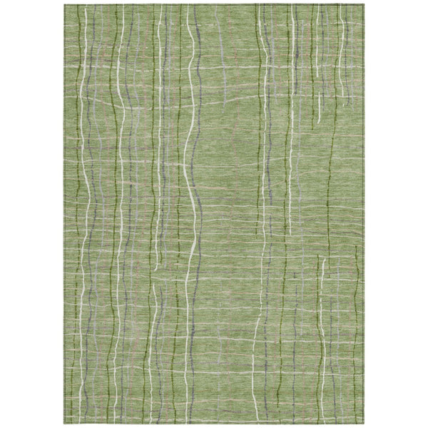 Homeroots 3' Black Ivory And Brown Striped Washable Area Rug For Indoor And Outdoor Spaces, Durable & Stylish 3' X 5' Polyester 597379