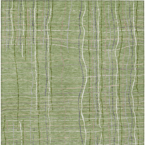 Homeroots 3' Black Ivory And Brown Striped Washable Area Rug For Indoor And Outdoor Spaces, Durable & Stylish 3' X 5' Polyester 597379