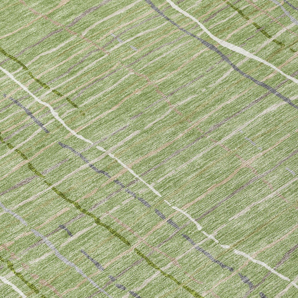 Homeroots 3' Black Ivory And Brown Striped Washable Area Rug For Indoor And Outdoor Spaces, Durable & Stylish 8' Round Polyester 597381