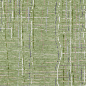 Homeroots 3' Black Ivory And Brown Striped Washable Area Rug For Indoor And Outdoor Spaces, Durable & Stylish 8' X 10' Polyester 597382