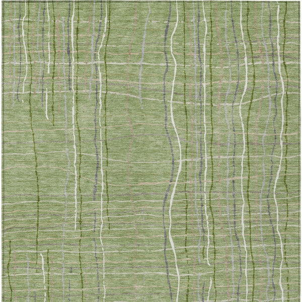 Homeroots 3' Black Ivory And Brown Striped Washable Area Rug For Indoor And Outdoor Spaces, Durable & Stylish 10' X 14' Polyester 597384