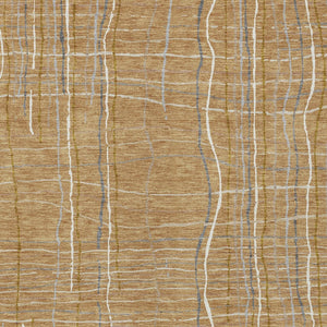 Homeroots 3' Black Ivory And Brown Striped Washable Area Rug For Indoor And Outdoor Spaces, Durable & Stylish 8' X 10' Polyester 597388