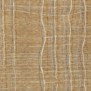 Homeroots 3' Black Ivory And Brown Striped Washable Area Rug For Indoor And Outdoor Spaces, Durable & Stylish 9' X 12' Polyester 597389