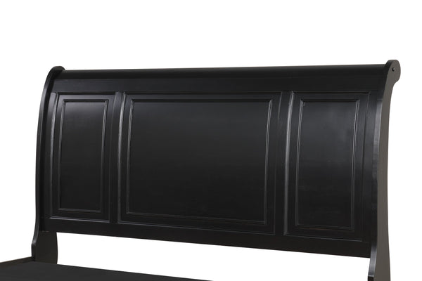 English Elm Meade Twin Bed With Built-In Storage - Elegant Black Design For Modern & Traditional Bedrooms B078S00568