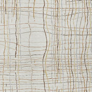 Homeroots 3' Black Ivory And Brown Striped Washable Area Rug For Indoor And Outdoor Spaces, Durable & Stylish 10' X 14' Polyester 597402