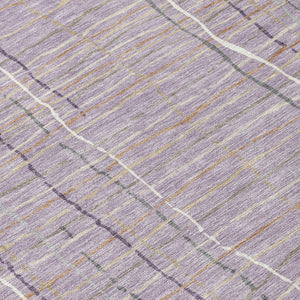 Homeroots 3' Black Ivory And Brown Striped Washable Area Rug For Indoor And Outdoor Spaces, Durable & Stylish 9' X 12' Polyester 597407