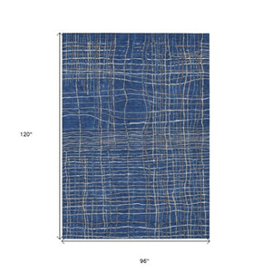 Homeroots 3' Black Ivory And Brown Striped Washable Area Rug For Indoor And Outdoor Spaces, Durable & Stylish 8' X 10' Polyester 597412