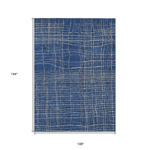 Homeroots 3' Black Ivory And Brown Striped Washable Area Rug For Indoor And Outdoor Spaces, Durable & Stylish 9' X 12' Polyester 597413