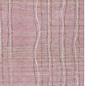 Homeroots 3' Black Ivory And Brown Striped Washable Area Rug For Indoor And Outdoor Spaces, Durable & Stylish 5' X 8' Polyester 597416