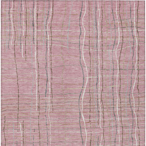 Homeroots 3' Black Ivory And Brown Striped Washable Area Rug For Indoor And Outdoor Spaces, Durable & Stylish 9' X 12' Polyester 597419