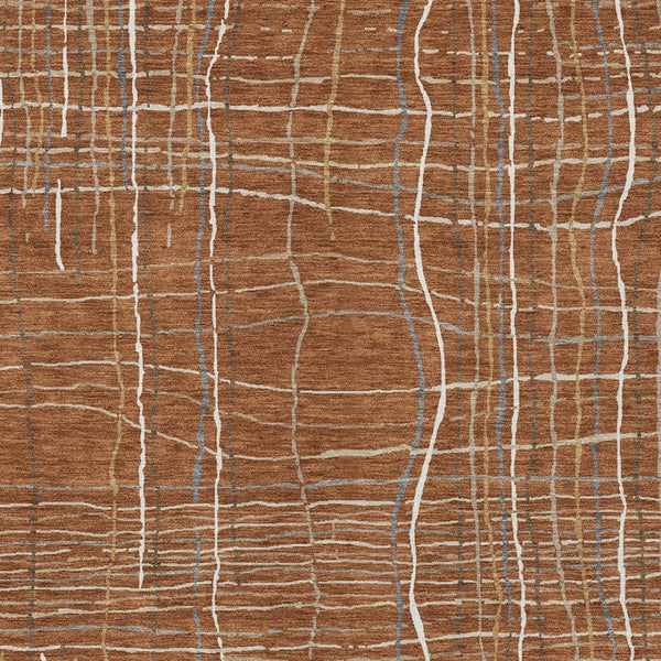 Homeroots 3' Black Ivory And Brown Striped Washable Area Rug For Indoor And Outdoor Spaces, Durable & Stylish 3' X 5' Polyester 597421