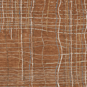 Homeroots 3' Black Ivory And Brown Striped Washable Area Rug For Indoor And Outdoor Spaces, Durable & Stylish 9' X 12' Polyester 597425