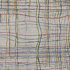 Homeroots 3' Black Ivory And Brown Striped Washable Area Rug For Indoor And Outdoor Spaces, Durable & Stylish 8' X 10' Polyester 597430