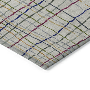 Homeroots 3' Black Ivory And Brown Striped Washable Area Rug For Indoor And Outdoor Spaces, Durable & Stylish 9' X 12' Polyester 597431