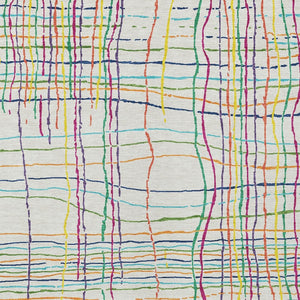 Homeroots 3' Black Ivory And Brown Striped Washable Area Rug For Indoor And Outdoor Spaces, Durable & Stylish 9' X 12' Polyester 597449