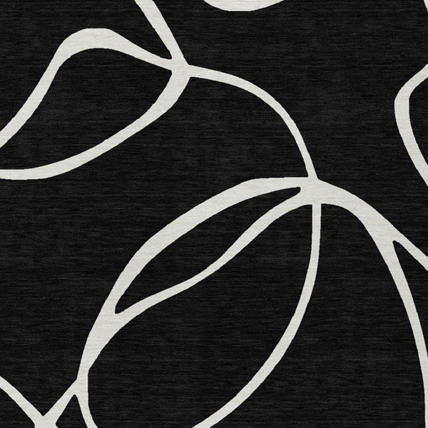 Homeroots 3' Artichoke Green Abstract Washable Area Rug - Perfect For Indoor And Outdoor Spaces, Easy Care 5' X 8' Polyester 597458