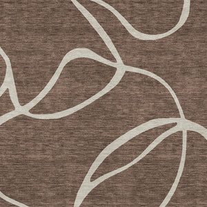 Homeroots 3' Artichoke Green Abstract Washable Area Rug - Perfect For Indoor And Outdoor Spaces, Easy Care 3' X 5' Polyester 597463