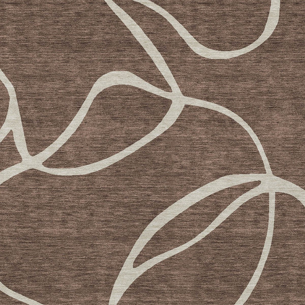 Homeroots 3' Artichoke Green Abstract Washable Area Rug - Perfect For Indoor And Outdoor Spaces, Easy Care 3' X 5' Polyester 597463