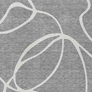 Homeroots 3' Artichoke Green Abstract Washable Area Rug - Perfect For Indoor And Outdoor Spaces, Easy Care 3' X 5' Polyester 597481