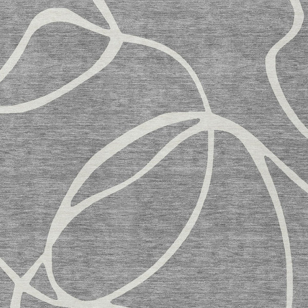 Homeroots 3' Artichoke Green Abstract Washable Area Rug - Perfect For Indoor And Outdoor Spaces, Easy Care 3' X 5' Polyester 597481