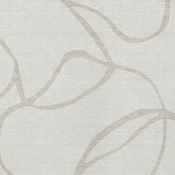 Homeroots 3' Artichoke Green Abstract Washable Area Rug - Perfect For Indoor And Outdoor Spaces, Easy Care 3' X 5' Polyester 597487