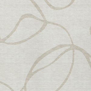 Homeroots 3' Artichoke Green Abstract Washable Area Rug - Perfect For Indoor And Outdoor Spaces, Easy Care 5' X 8' Polyester 597488