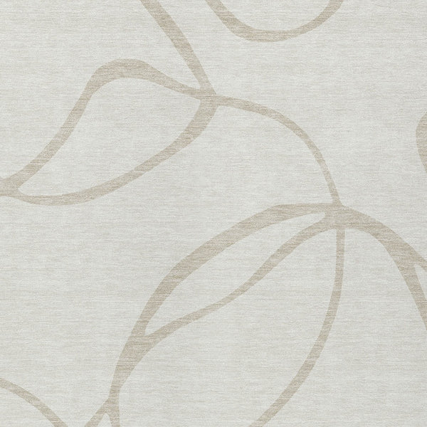 Homeroots 3' Artichoke Green Abstract Washable Area Rug - Perfect For Indoor And Outdoor Spaces, Easy Care 8' X 10' Polyester 597490