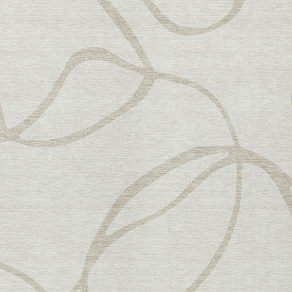 Homeroots 3' Artichoke Green Abstract Washable Area Rug - Perfect For Indoor And Outdoor Spaces, Easy Care 9' X 12' Polyester 597491