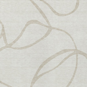 Homeroots 3' Artichoke Green Abstract Washable Area Rug - Perfect For Indoor And Outdoor Spaces, Easy Care 10' X 14' Polyester 597492