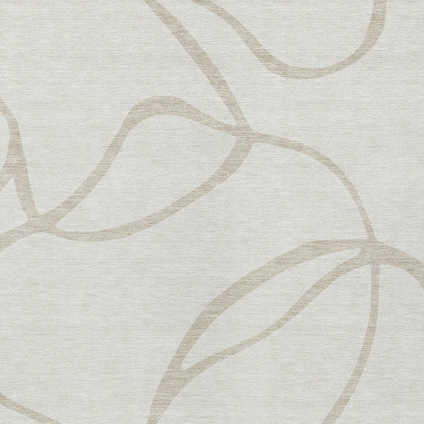 Homeroots 3' Artichoke Green Abstract Washable Area Rug - Perfect For Indoor And Outdoor Spaces, Easy Care 10' X 14' Polyester 597492