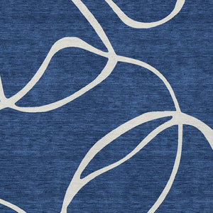 Homeroots 3' Artichoke Green Abstract Washable Area Rug - Perfect For Indoor And Outdoor Spaces, Easy Care 8' X 10' Polyester 597496